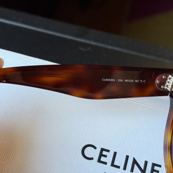 CELINE PARIS Tortoiseshell Sunglasses Sunnies (Butterfly Bold) main image 6